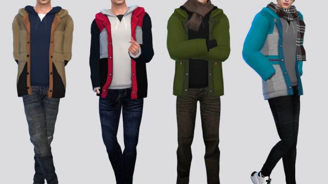 Jones Snowboard Jacket for The Sims 4