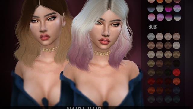 LeahLillith Naira Hair for The Sims 4