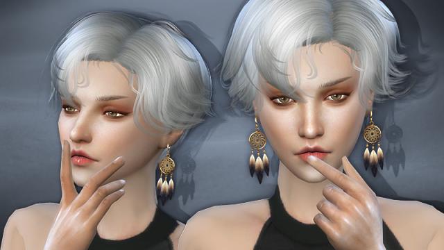 Wings Hair_SIMS4_NTF925_F M for The Sims 4