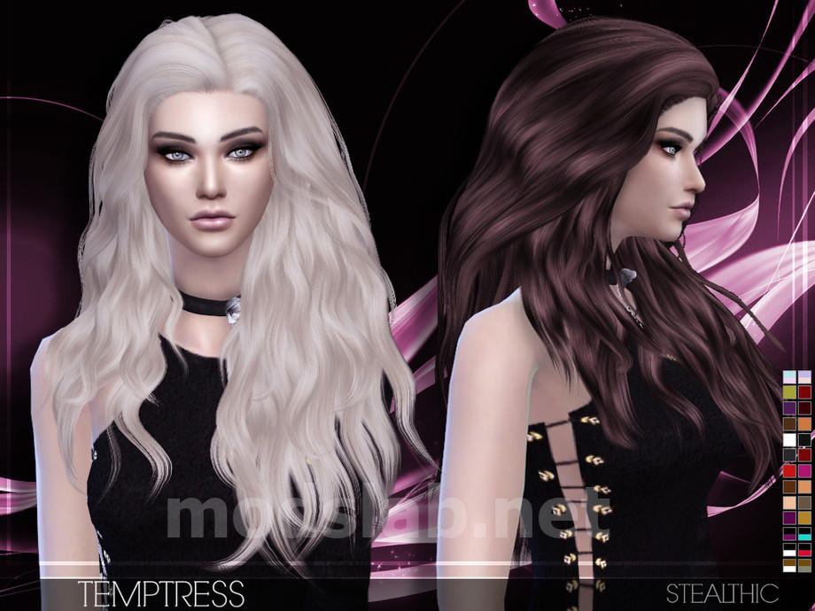 Download Stealthic - Temptress (Female Hair) for The Sims 4