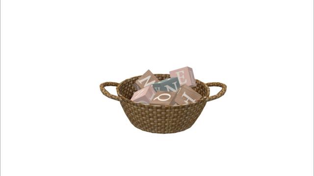 [Lily nursery] - basket with cubes