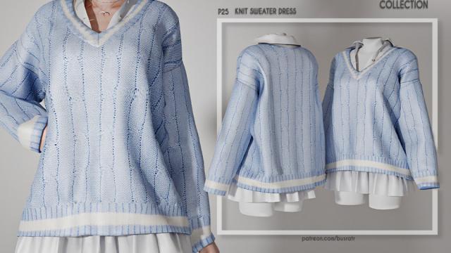 [PATREON] (Early Access) Knit Sweater Dress P25