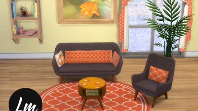 Four Seasons living room для The Sims 4