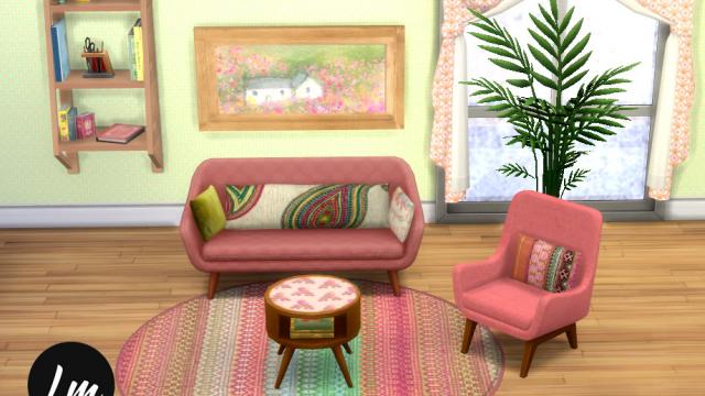 Four Seasons living room для The Sims 4