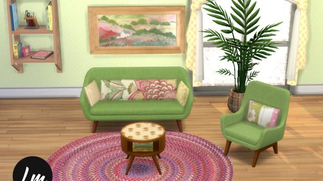 Four Seasons living room для The Sims 4