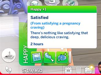 Pregnancy Cravings for The Sims 4