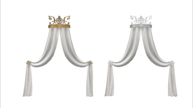 [Princess Bedroom] - bed canopy for The Sims 4