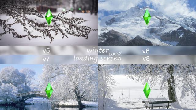 Winter Loading Screen pack2 for The Sims 4