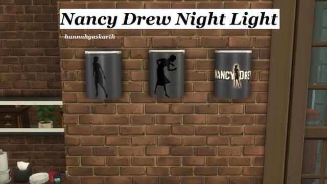 Nancy Drew Night Light for The Sims 4