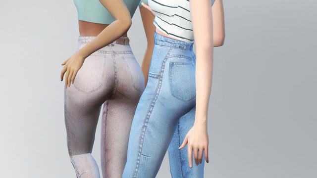 Reckless Jeans for The Sims 4