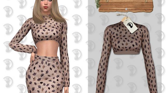 Sweater C371 для The Sims 4