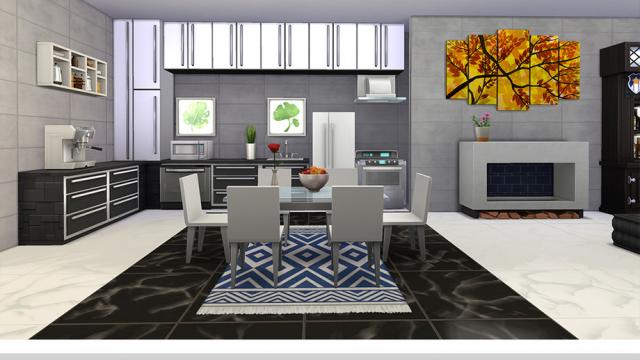 Lalinna Modern NoCC for The Sims 4