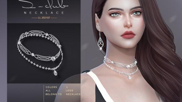 S-Club ts4 LL Necklace 202107 for The Sims 4