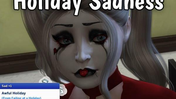 Reduced Failed Holiday Sadness for The Sims 4