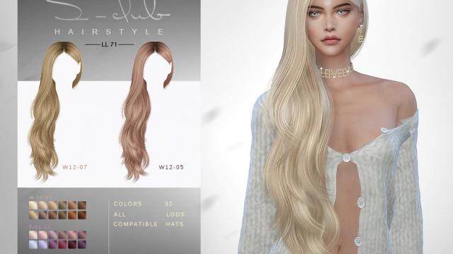 sclub ts4 hair n71  Kayla