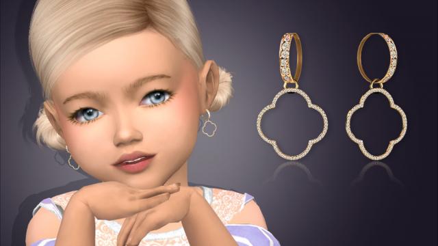 Download Cynthia Drop Earrings For Toddlers For The Sims 4