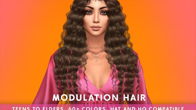 SonyaSims Modulation Hair - Females - Patreon Early Access for The Sims 4