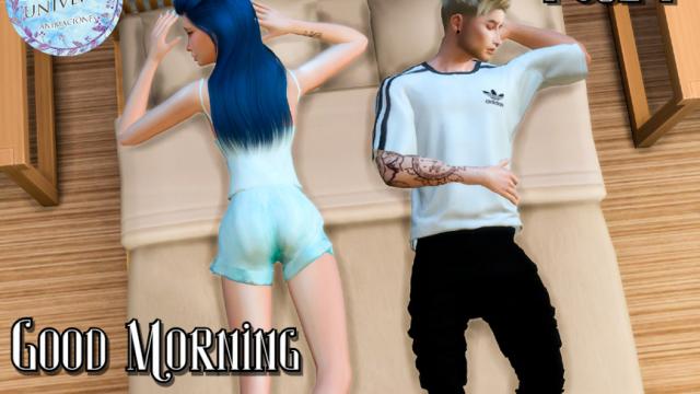 Good Morning Pose Pack для The Sims 4