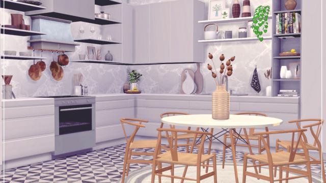 Parisien - Kitchen (ROOM) for The Sims 4