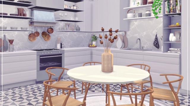 Parisien - Kitchen (ROOM) for The Sims 4