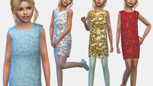 Junior Glitter Party Dress