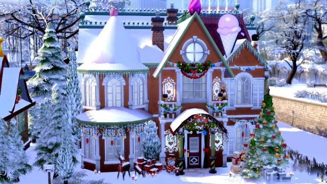 Gingerbread house for The Sims 4