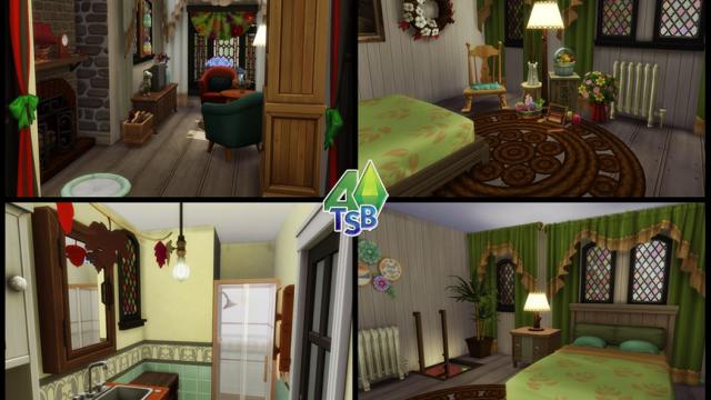 Grandma Red House для The Sims 4