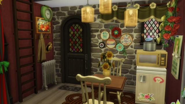 Grandma Red House для The Sims 4