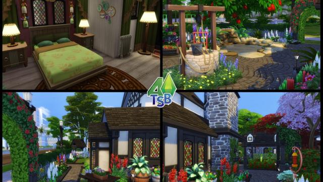 Grandma Red House для The Sims 4