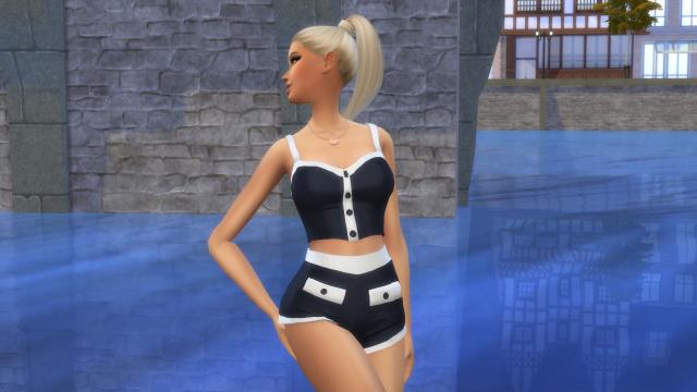 Сборка одежды от Busra-Tr для The Sims 4