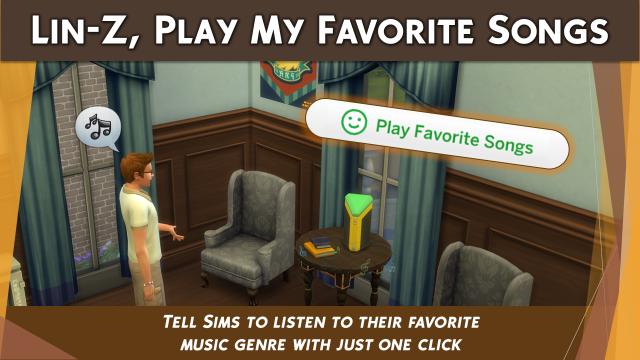 Lin-Z, Play My Favorite Songs для The Sims 4