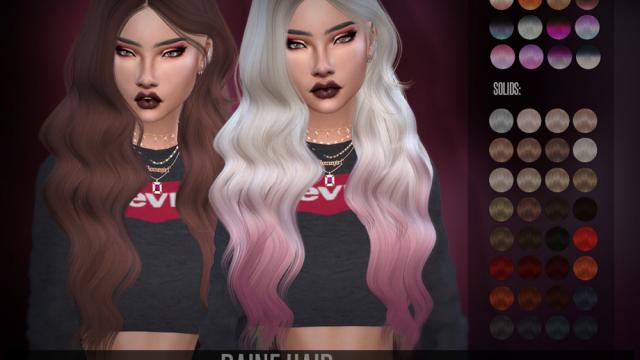 LeahLillith Raine Hair for The Sims 4