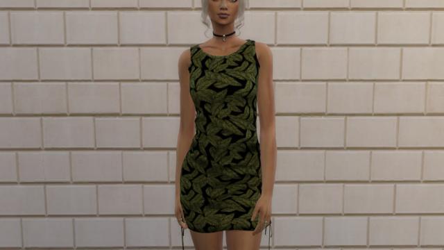 Cinched Dress for The Sims 4