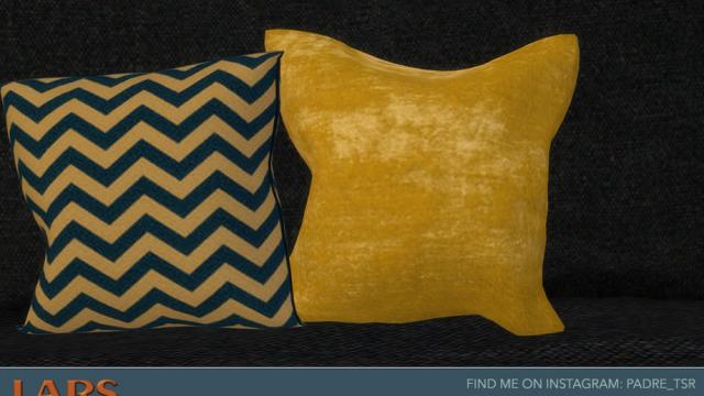 Lars Living Room - Loveseat Cushions x 2 for The Sims 4