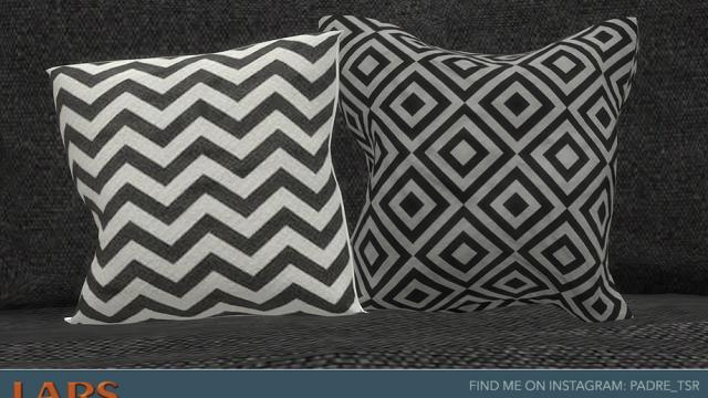 Lars Living Room - Loveseat Cushions x 2 for The Sims 4