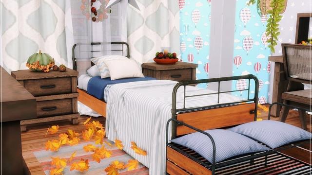 Fallen Leaves - Kidsroom для The Sims 4