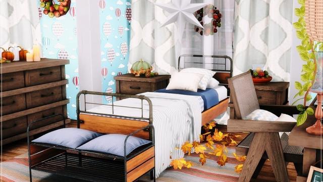 Fallen Leaves - Kidsroom для The Sims 4