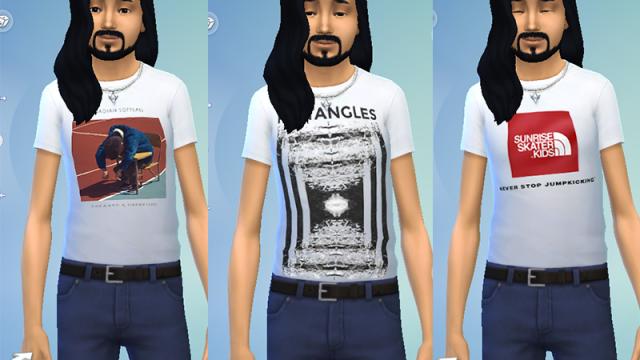 Boketo Media Shirts для The Sims 4