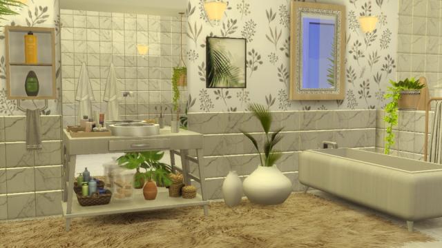 Mariah - bathroom для The Sims 4