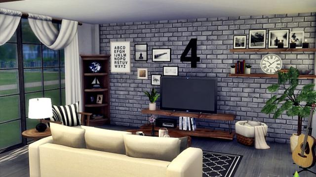 Living Room Aron for The Sims 4