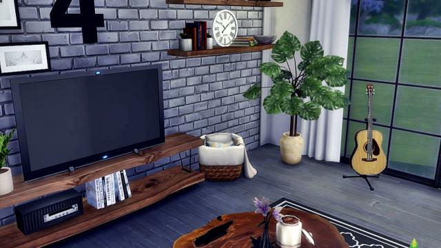 Living Room Aron for The Sims 4