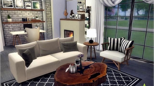 Living Room Aron for The Sims 4