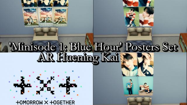 TXT Minisode1: Blue Hour Posters Set (AR) - REQUIRES MESH