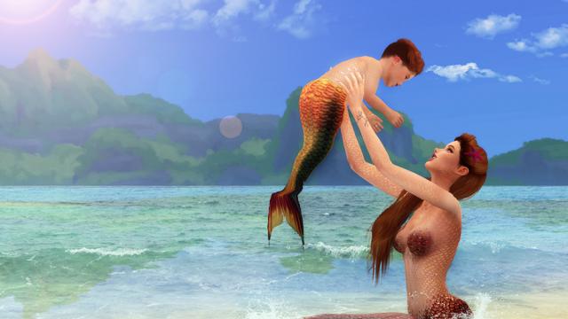 Love of the sea (Pose Pack) for The Sims 4