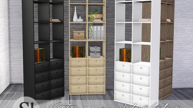 Solatium bookcase 1 for The Sims 4