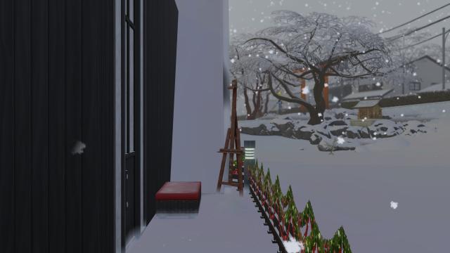 Snowwall Home для The Sims 4