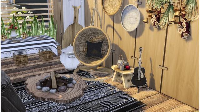 Boho Porch для The Sims 4