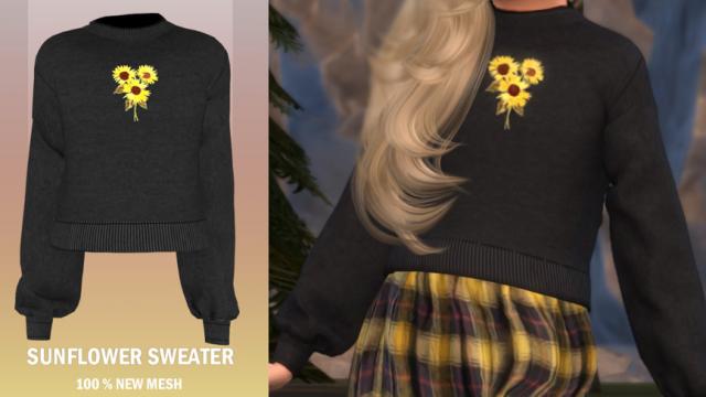 Sunflower Sweater for The Sims 4