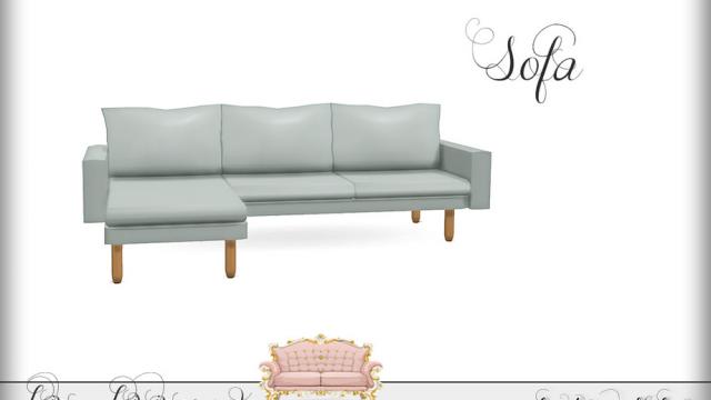 Lina Livingroom - Sofa for The Sims 4