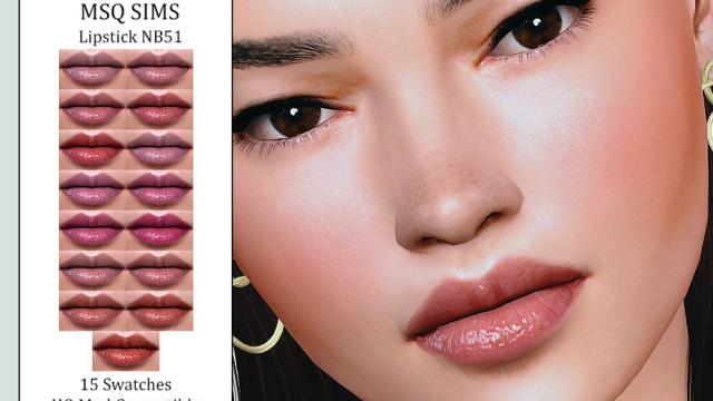 Lipstick NB51 для The Sims 4
